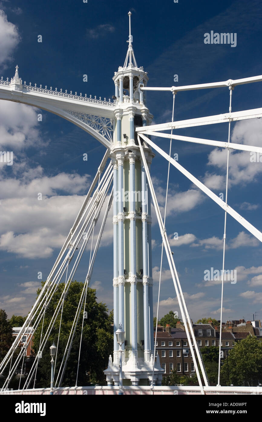 Albert Bridge Battersea London England Stockfoto