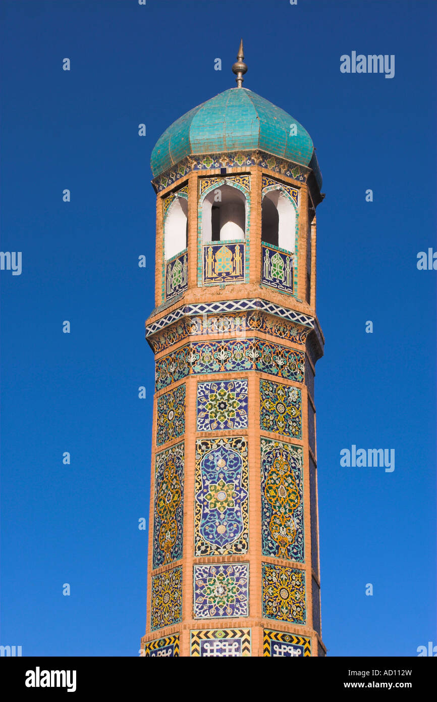 Afghanistan, Herat, Minarett der Freitagsmoschee oder Masjet-eJam Stockfoto