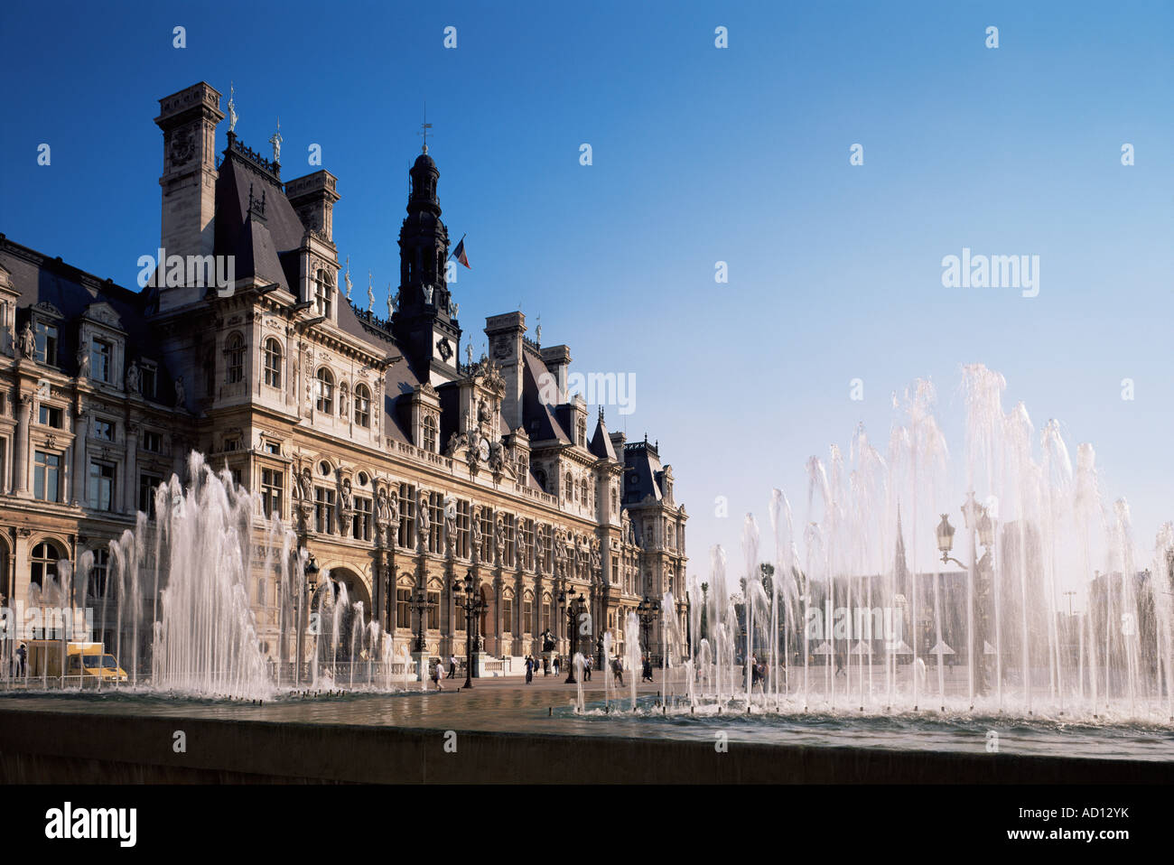 Hotel de Ville Paris Frankreich Stockfoto