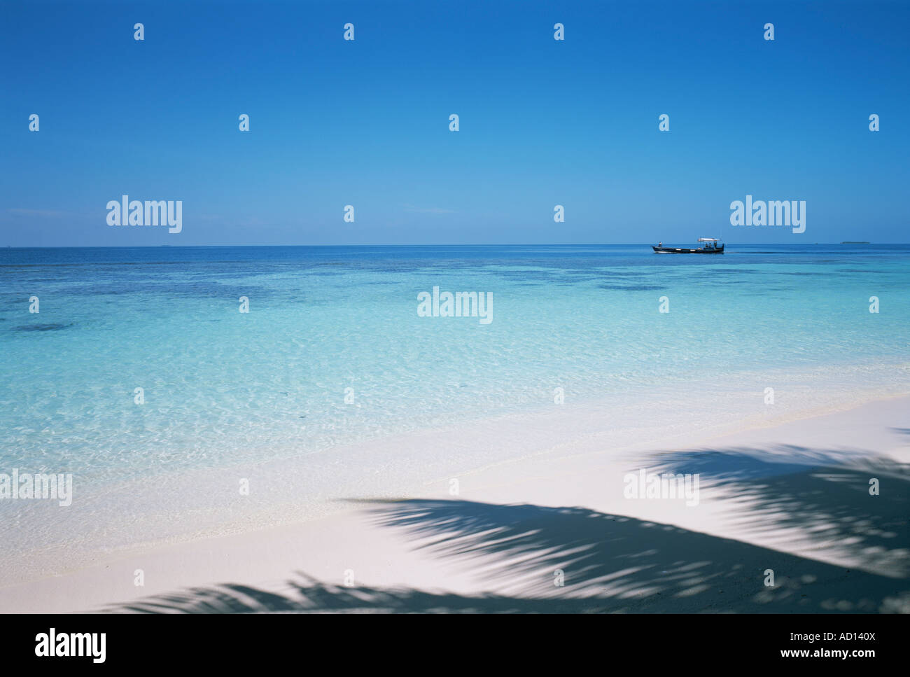 Tropical Beach Malediven Stockfoto