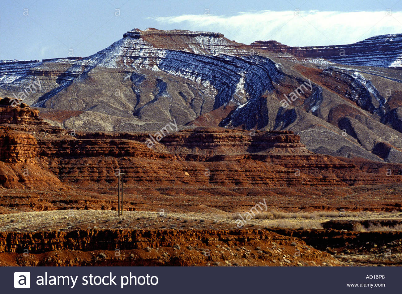 LandschaftGeologie geologische Störung Schichtung Aussichtsberg Wüste