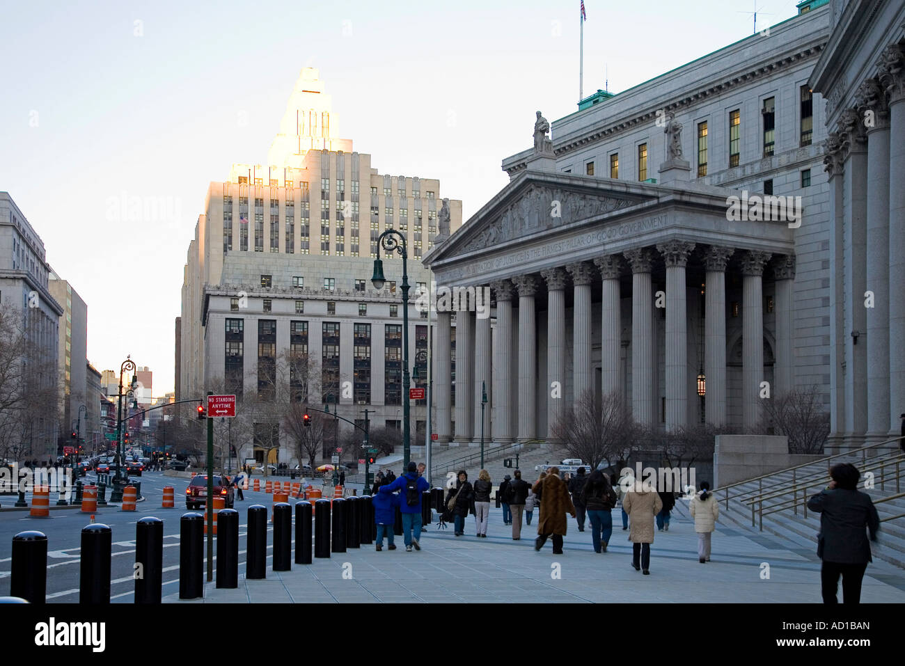 Gerichtshof, Lower Manhattan, New York City, USA Stockfoto