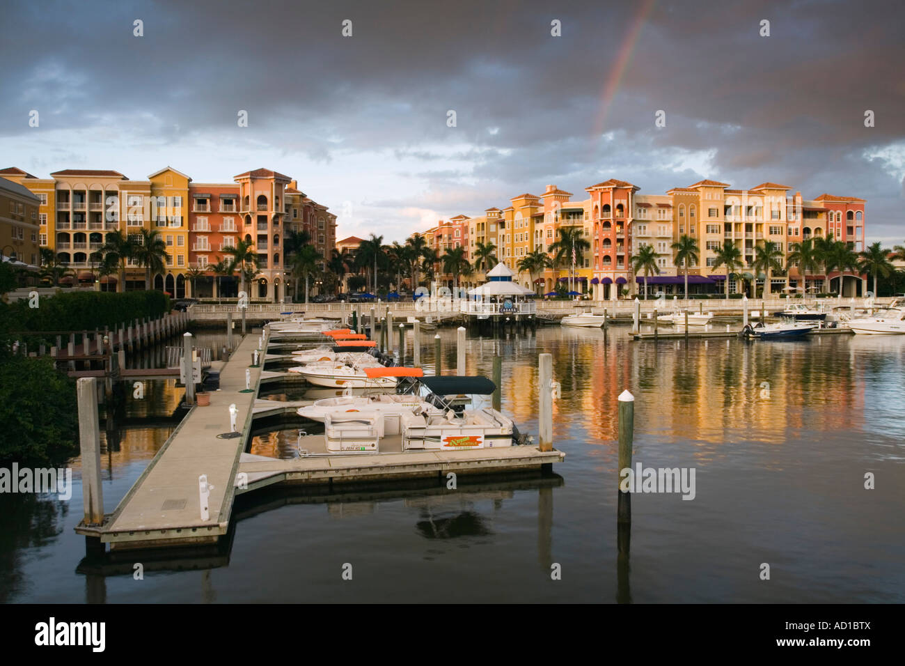 Bayfront Hotel und Marina, Naples, Florida, USA Stockfoto