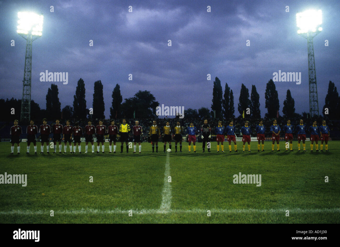 Republik Moldau V Georgia internationalen Fußballspiel in Chisinau Moldawien Stockfoto