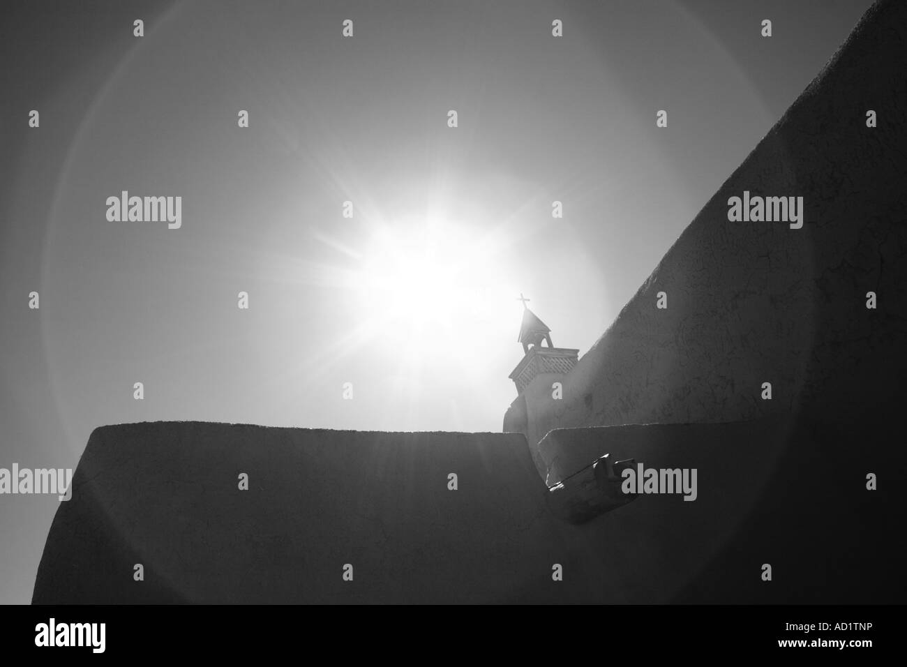 San José de Gracia de Las Trampas mission Kirche, erbaut im Jahre 1750 Las Trampas New mexico Stockfoto