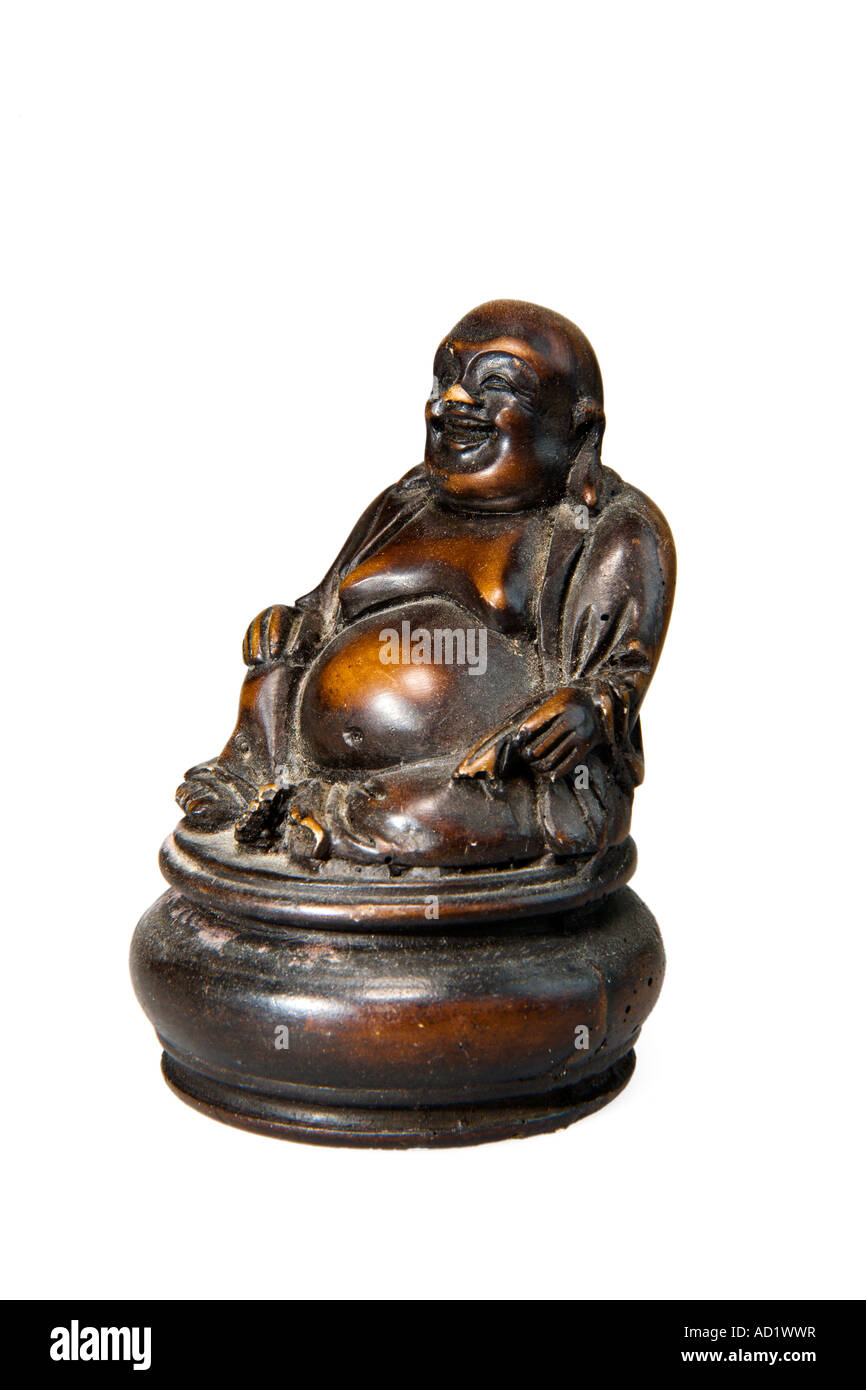 Bronze-Buddha Figur Statue statuette Stockfoto