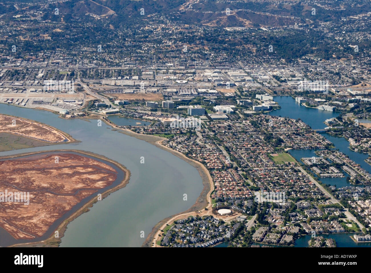 Bair Insel und Redwood Shores, San Francisco Bay Area, Kalifornien, USA Stockfoto