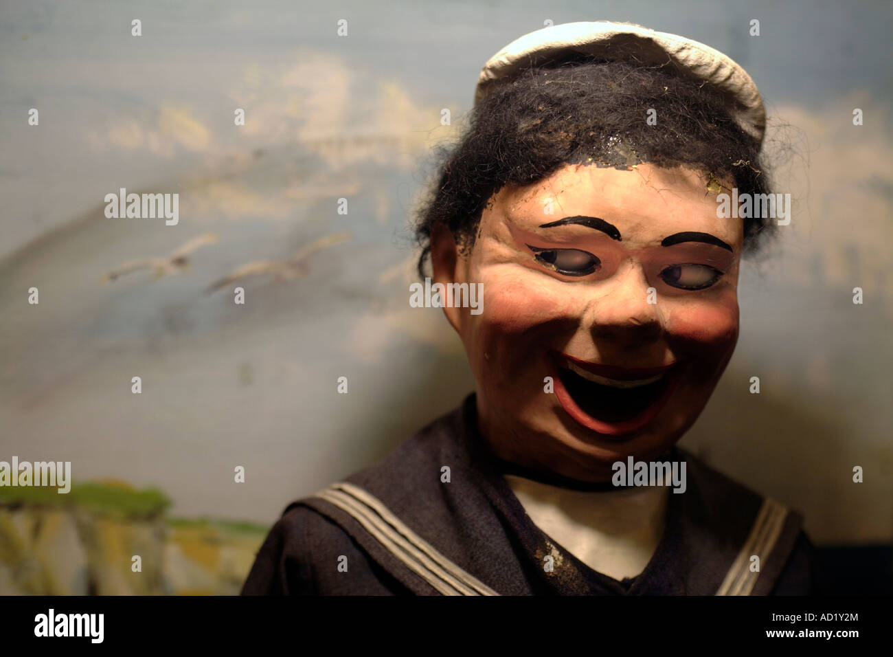 Viktorianische lachende Seemann Unterhaltung. Brighton, West Sussex, England, UK Stockfoto