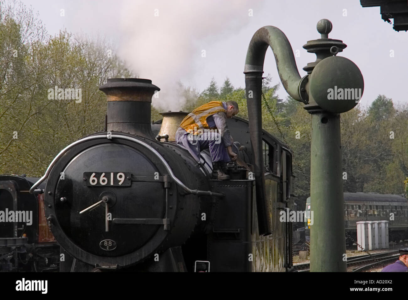 Die North York Moors Railway UK voll Betrieb Dampf Erhaltung Vertrauen Stockfoto