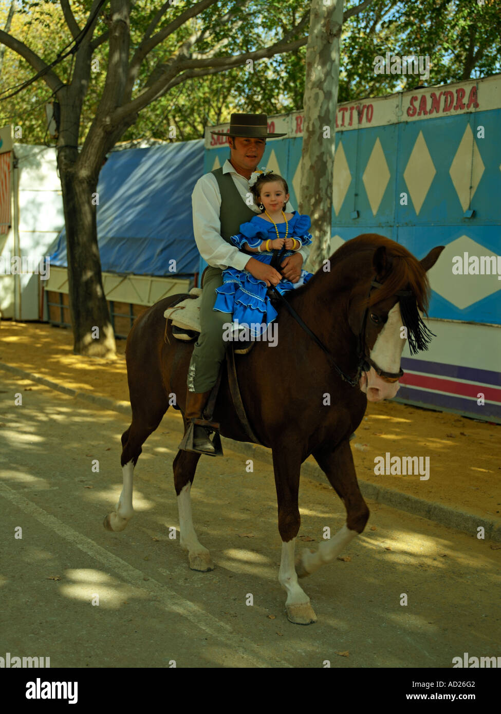 Szenen aus dem Festival von San Miiguel in Arco De La Frontera, Andalusien, Spanien Stockfoto