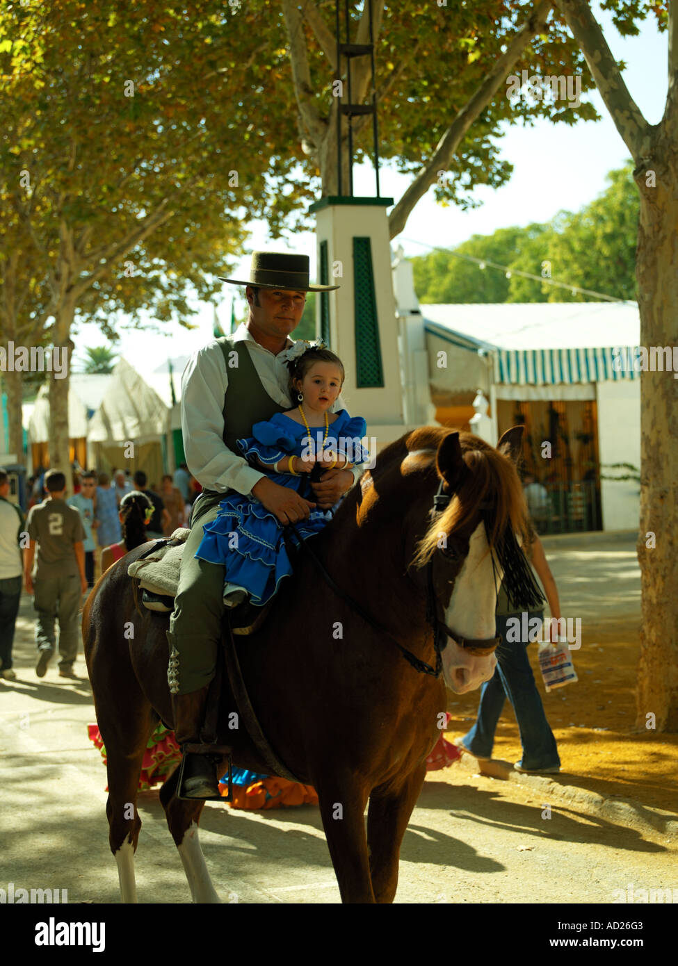 Szenen aus dem Festival von San Miiguel in Arco De La Frontera, Andalusien, Spanien Stockfoto