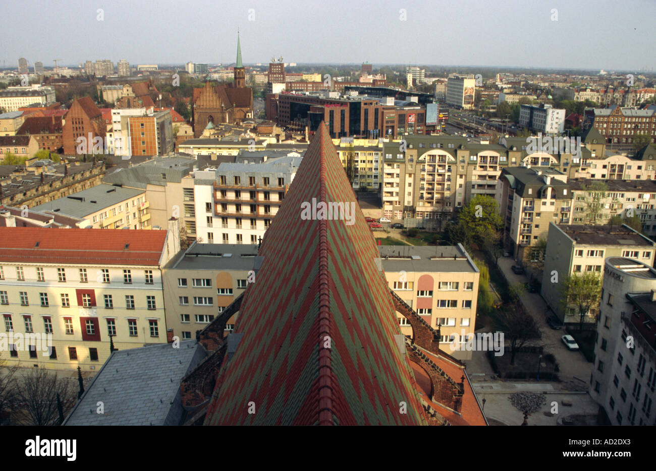 Blick von der Kirche SW. Marii Magdalenny, Wroclaw, Polen Stockfoto