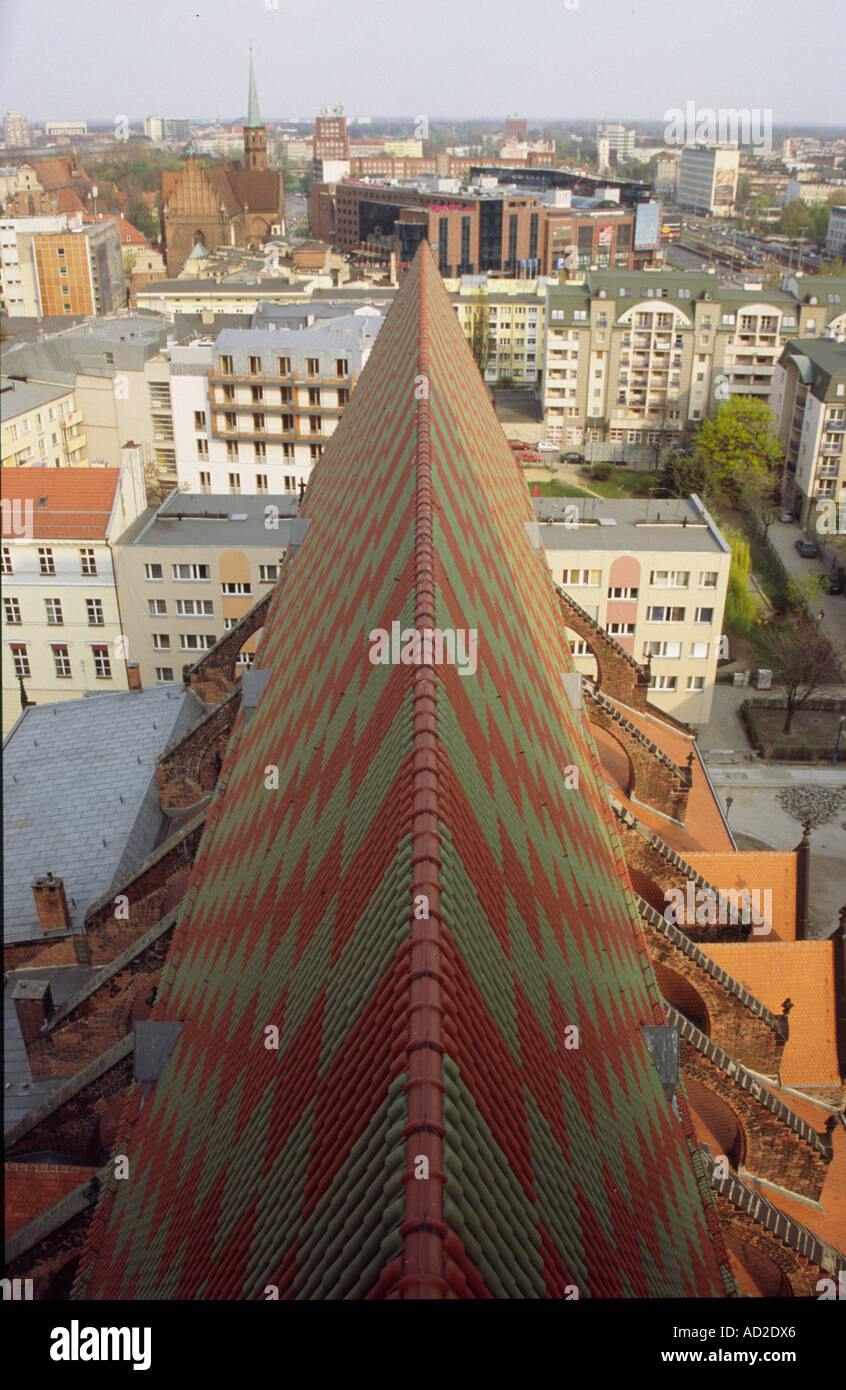 Blick von der Kirche SW. Marii Magdalenny, Wroclaw, Polen Stockfoto