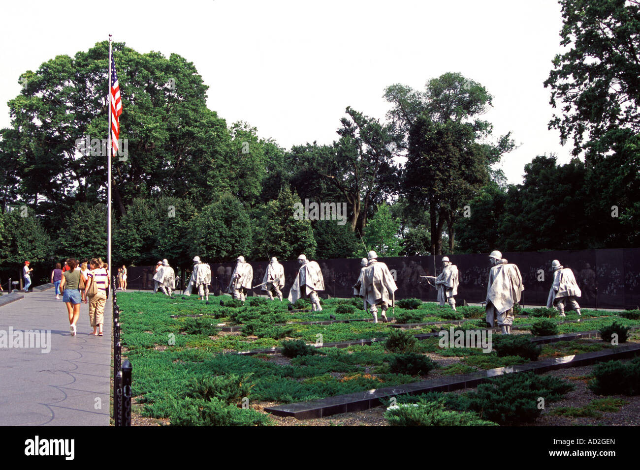 Korean War Veterans Memorial, West Potomac Park, Washington, DC, USA Stockfoto