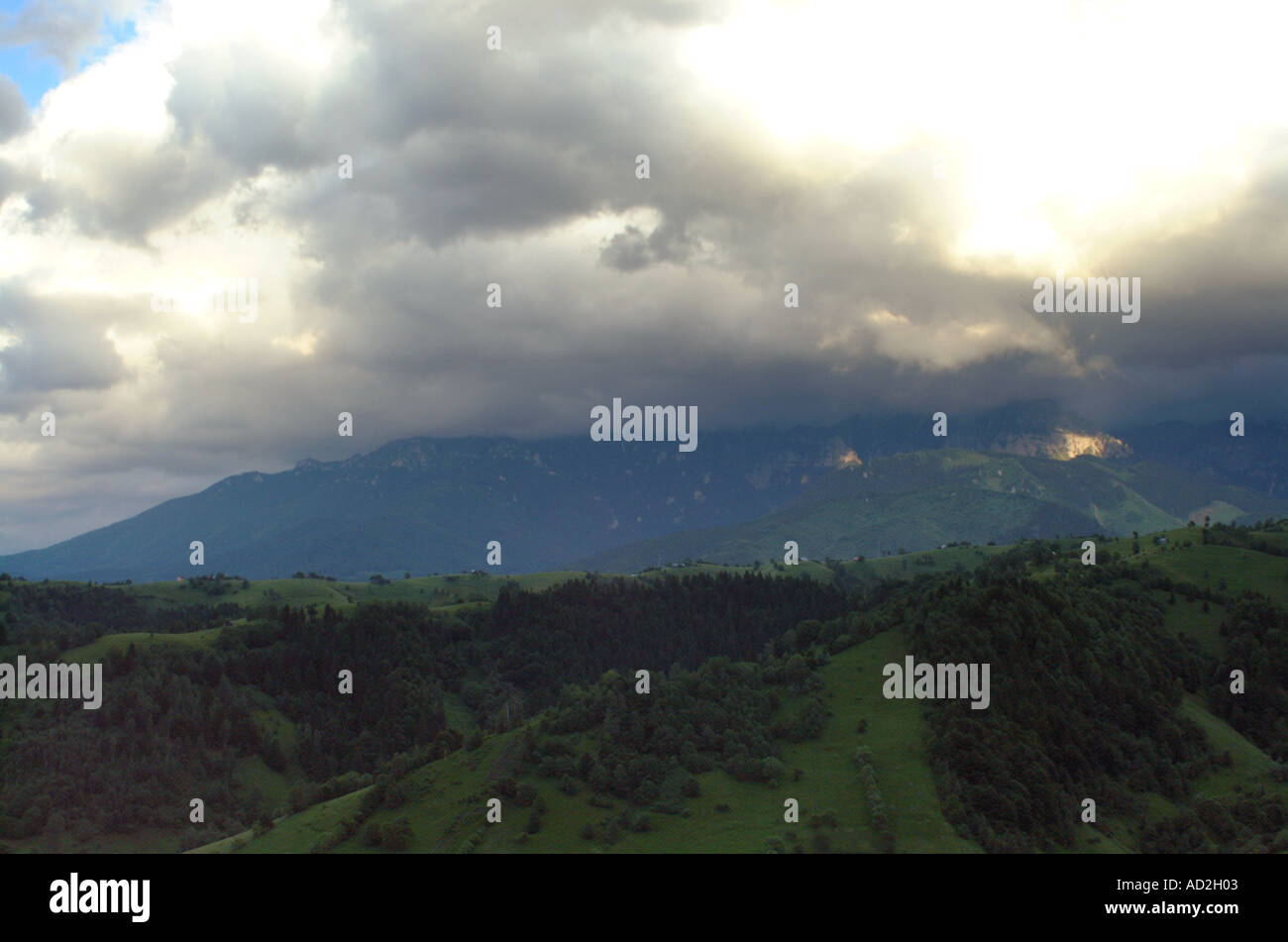 Die meisten besucht Rucar Bran touristischen Bereich in der Nähe von Brasov Stadt und Bucegi Gebirge Europas Karpaten Rumänien Stockfoto