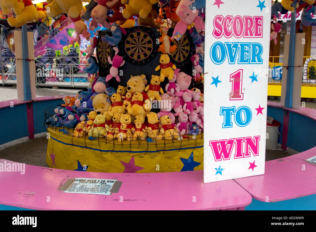 traditionelle Kirmes bei Cheltenham Racecourse Stockfoto