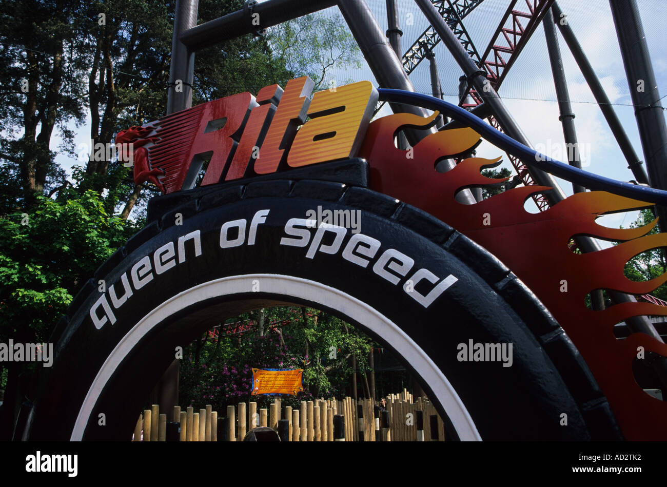 Rita-Queen Of Speed Ride Alton Towers Stockfoto