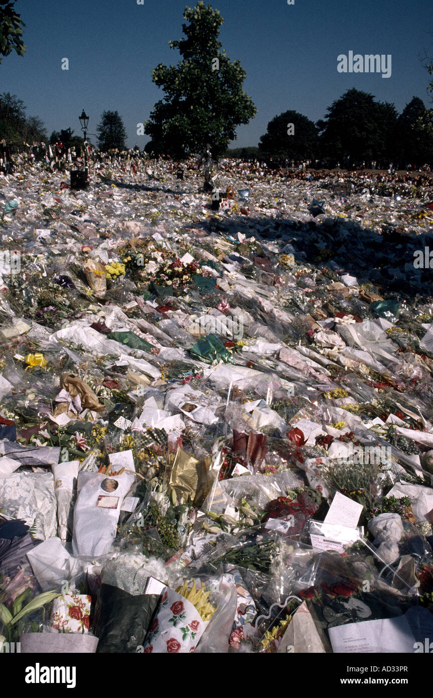 Kensington Palace nach Dianas Tod Stockfoto