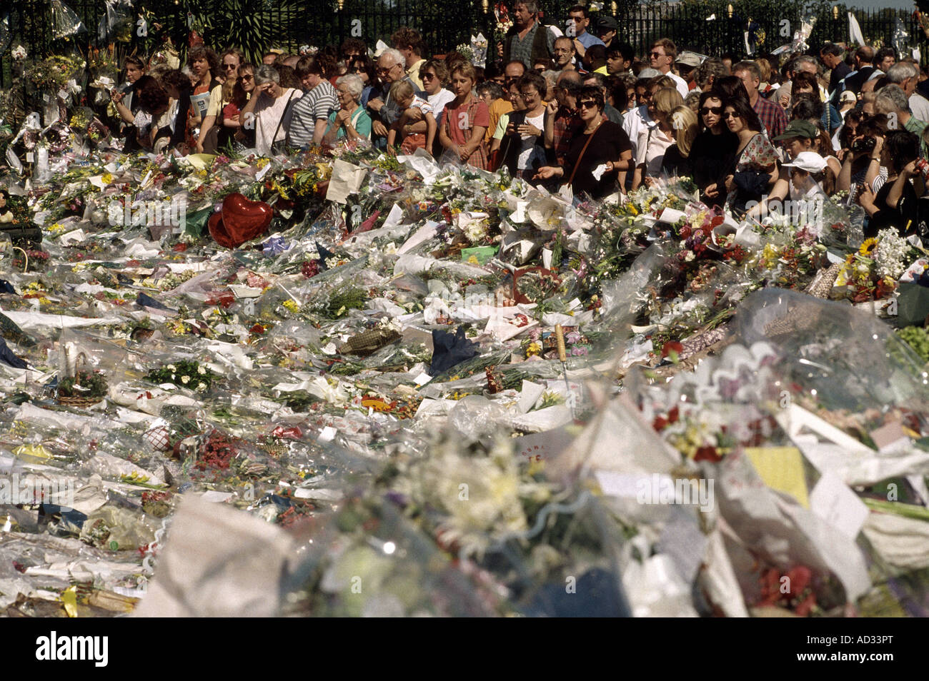 Kensington Palace nach Dianas Tod Stockfoto