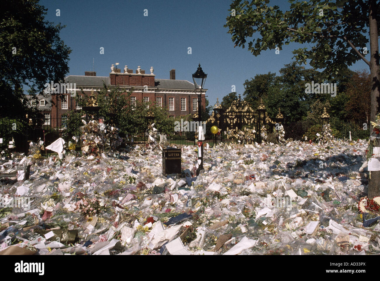 Kensington Palace nach Dianas Tod Stockfoto