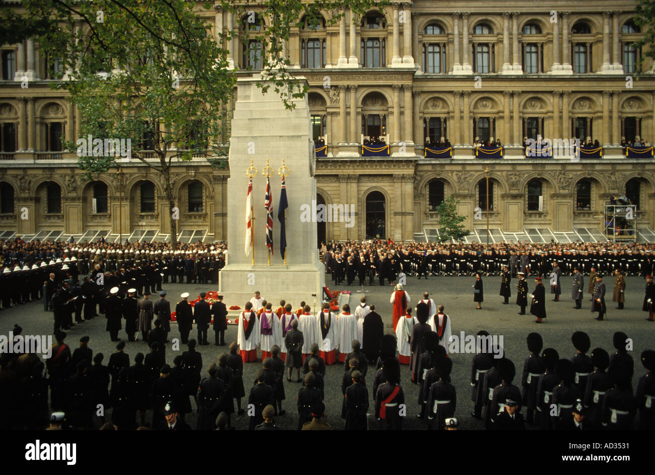 Old Soldiers Remembrance Sonntag im Cenotaph Whitehall London England Großbritannien 1980er Jahre 1980 HOMER SYKES Stockfoto