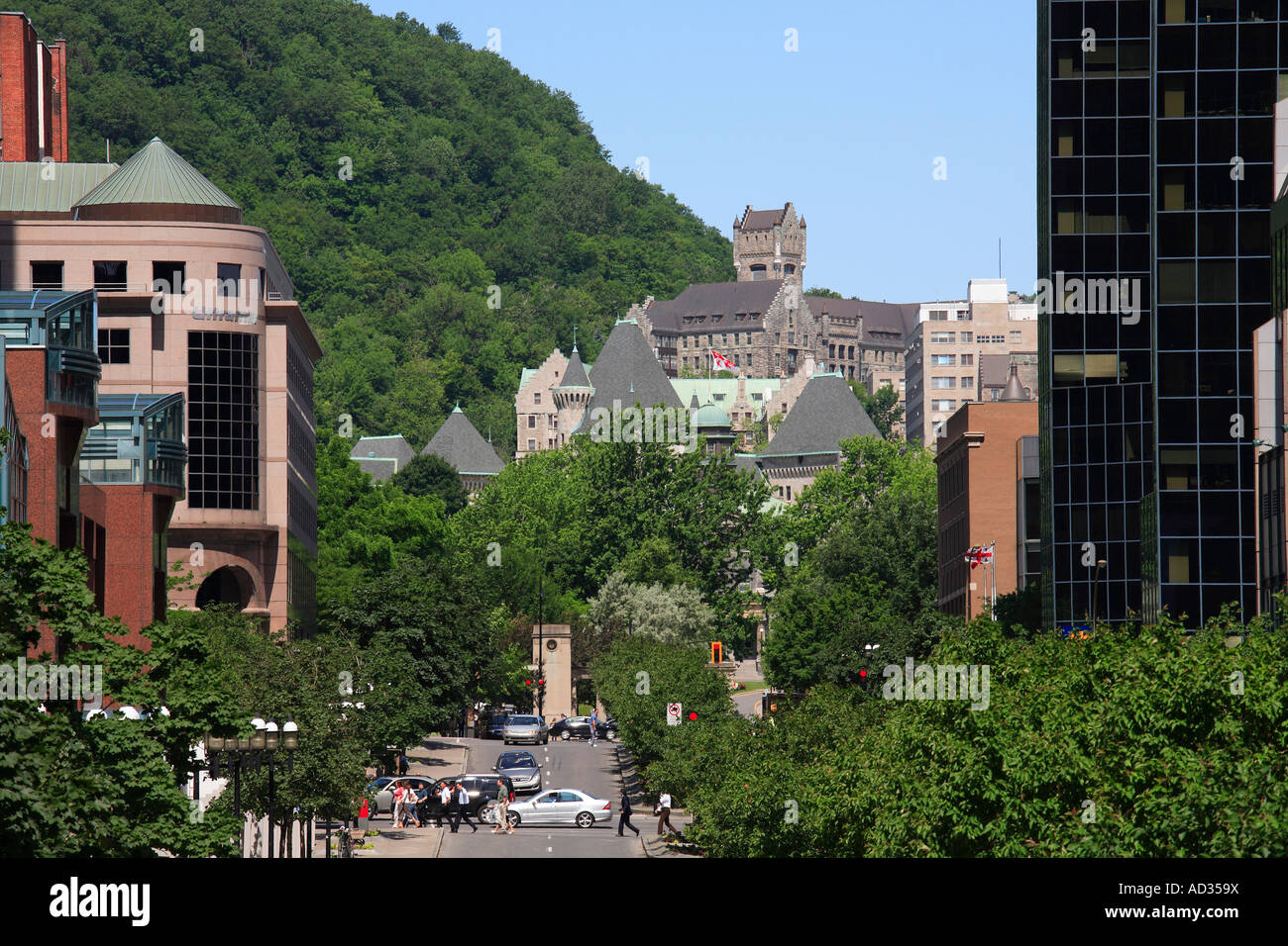 Kanada Quebec Montreal McGill College Avenue-Mont-Royal Stockfoto