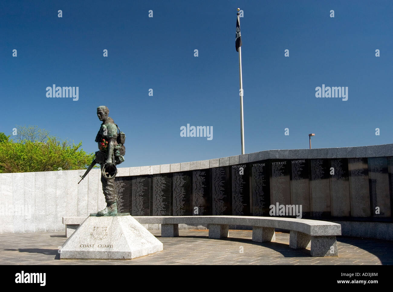 Arkansas Vietnam Veterans Memorial im Garten in Little Rock Arkansas State Capitol Stockfoto
