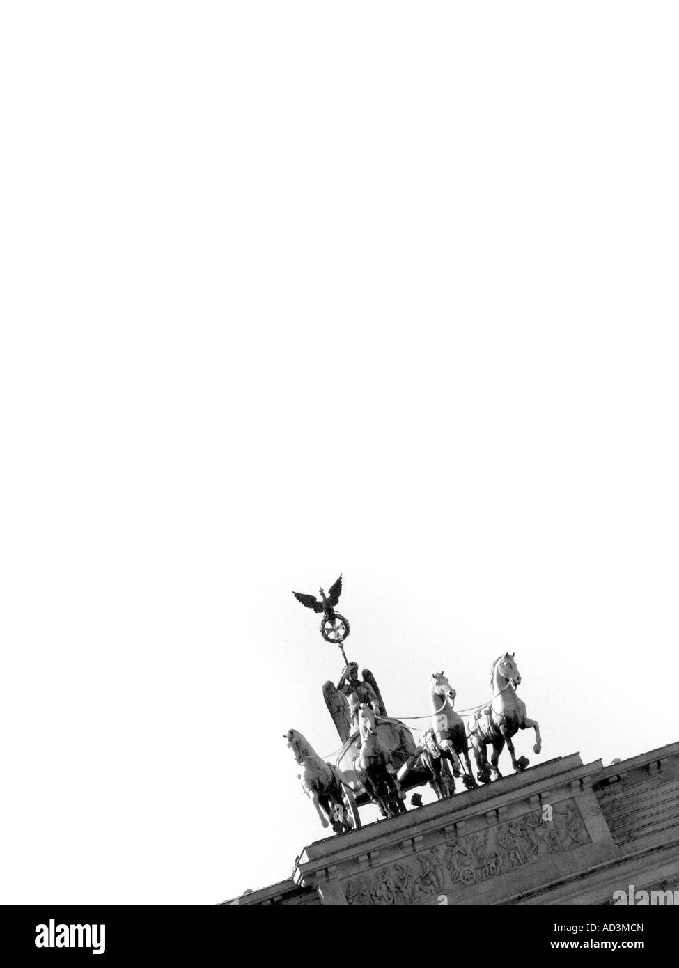 Das Brandenburger Tor West Berlin Deutschland Europa Stockfoto