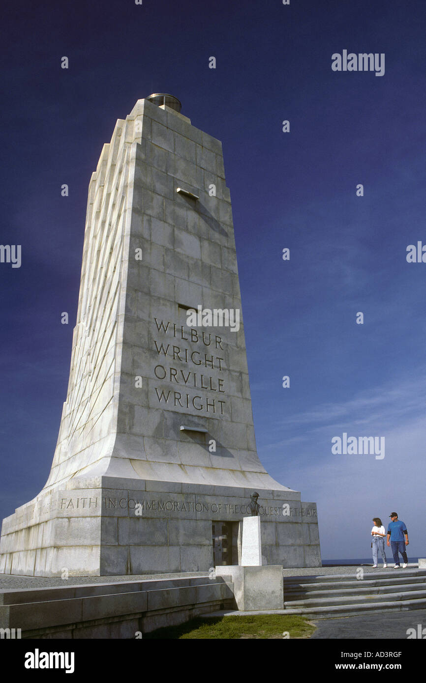 Wright Brothers National Memorial Kitty Hawk North Carolina Stockfoto
