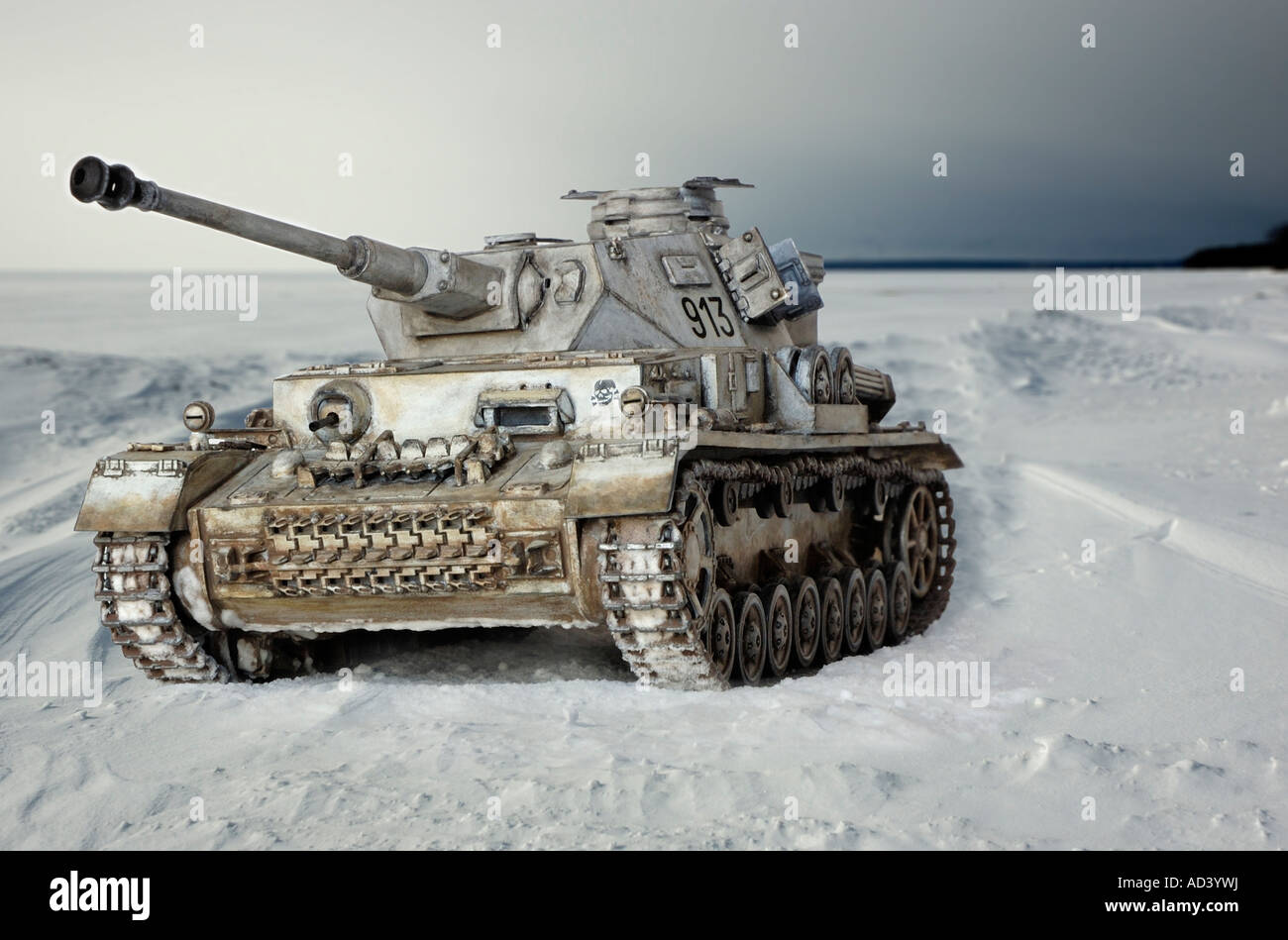 Panzer IV - ein Tank von der Wehrmacht im 2. Weltkrieg verwendet. Stockfoto