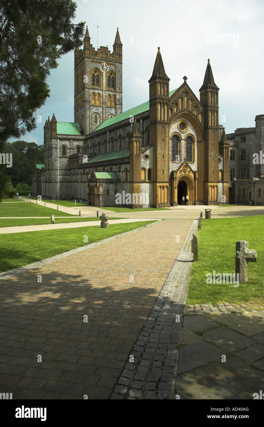 Buckfast Abbey in Buckfastleigh Devon England Großbritannien Stockfoto