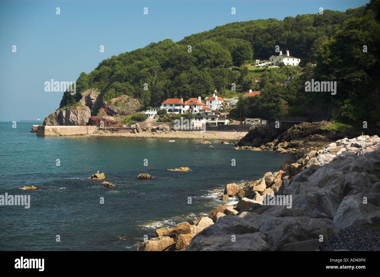 Babbacombe Beach Devon England Großbritannien U K Stockfoto