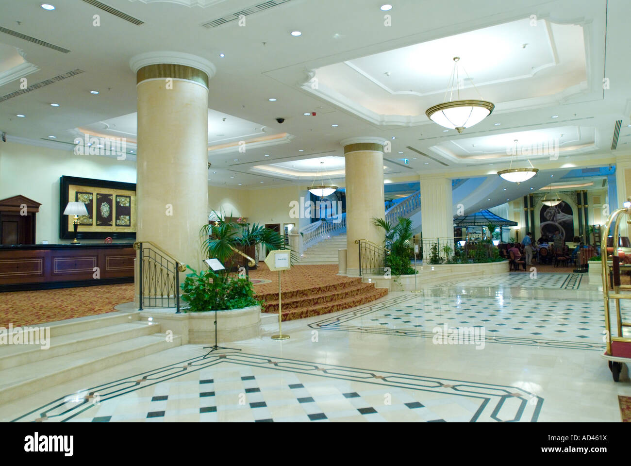 Lobby, JW Marriott Grand Hotel, Bukarest, Rumänien Stockfoto