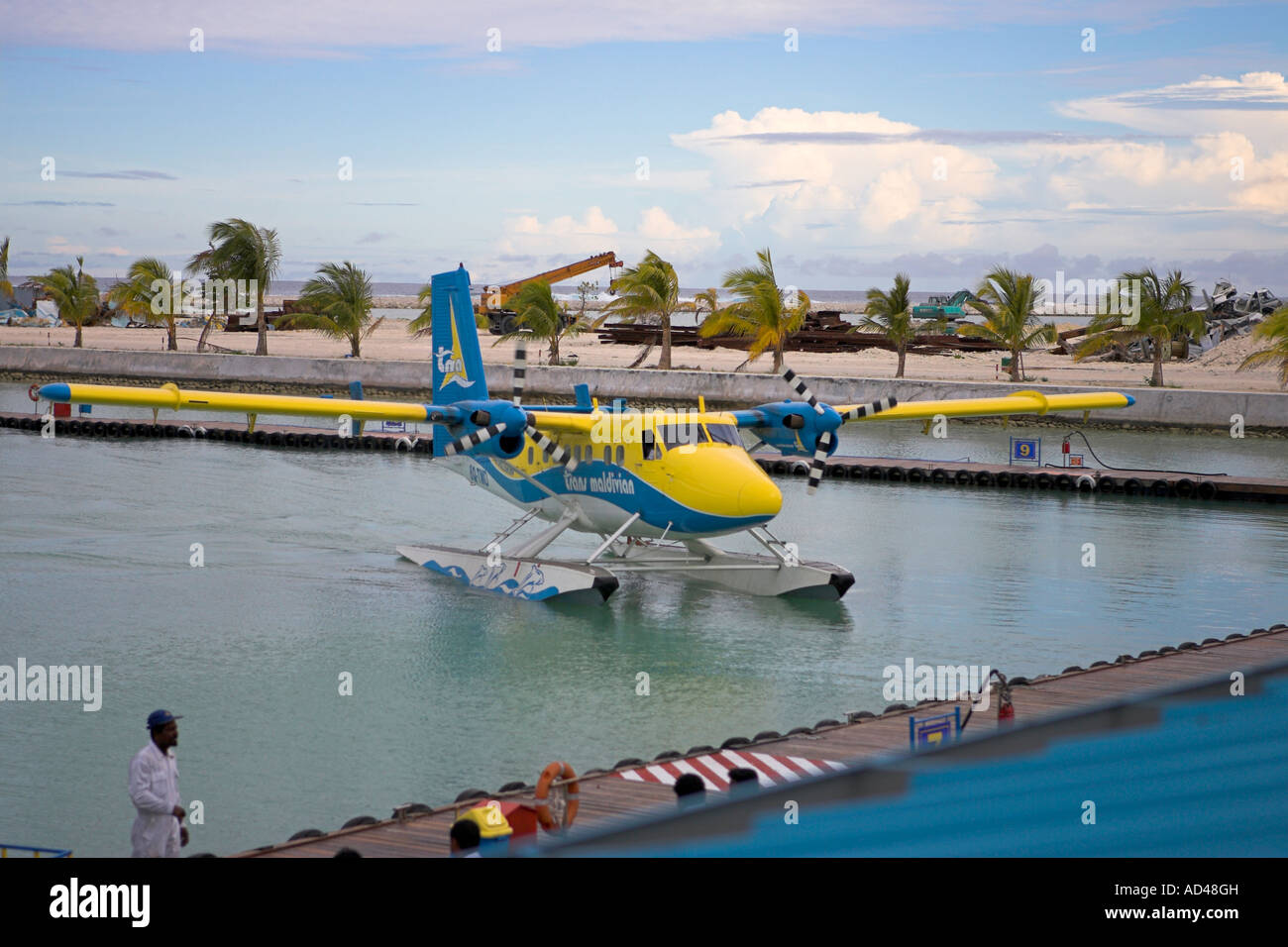 Trans Maldivian Air Taxi, internationalen Flughafen Malé, Malediven, Asien Stockfoto