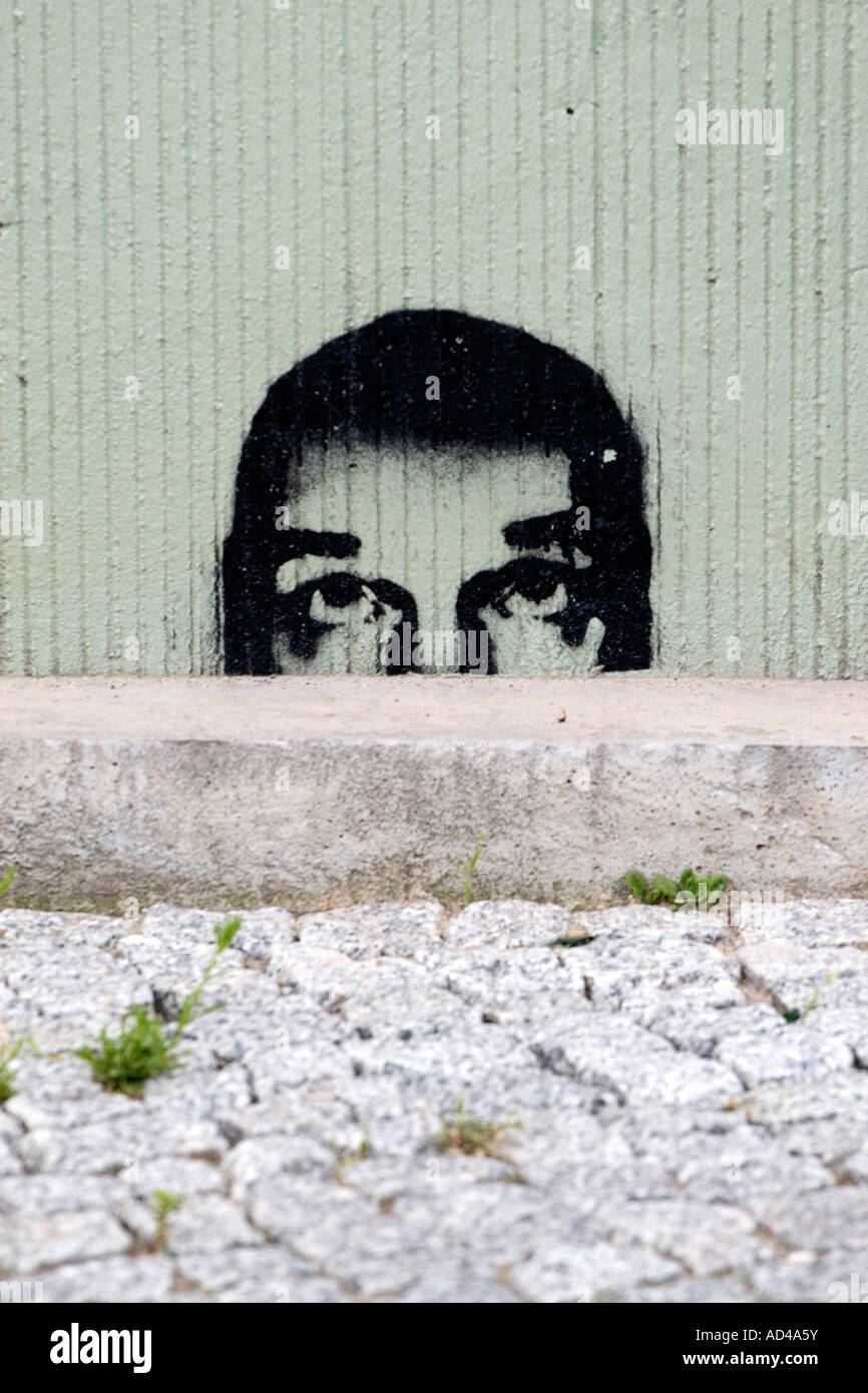 Graffiti, Berliner Mauer, Berlin, Deutschland Stockfoto