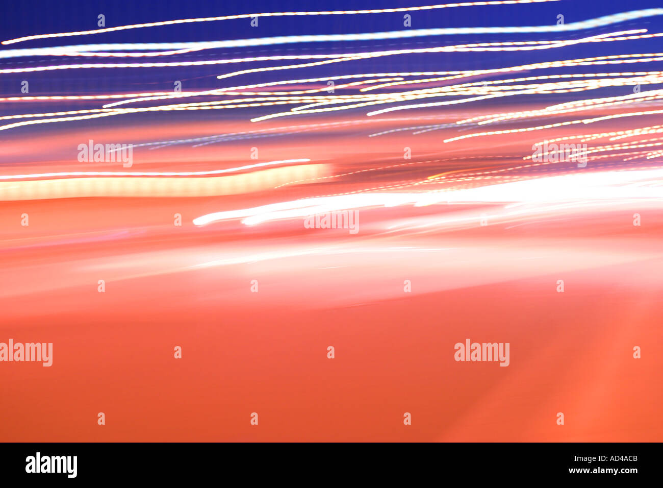 Licht abstrakt Lichter Keuchen vorbei auf einen schön gefärbten Hintergrund Stockfoto