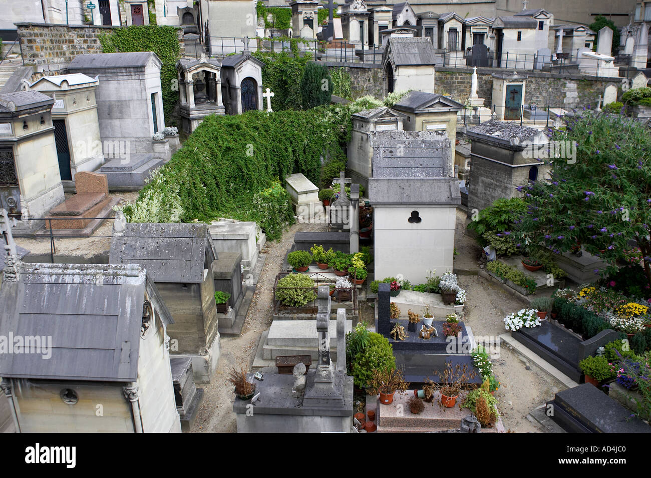 Stadt Friedhof Montmartre Paris Frankreich Stockfoto