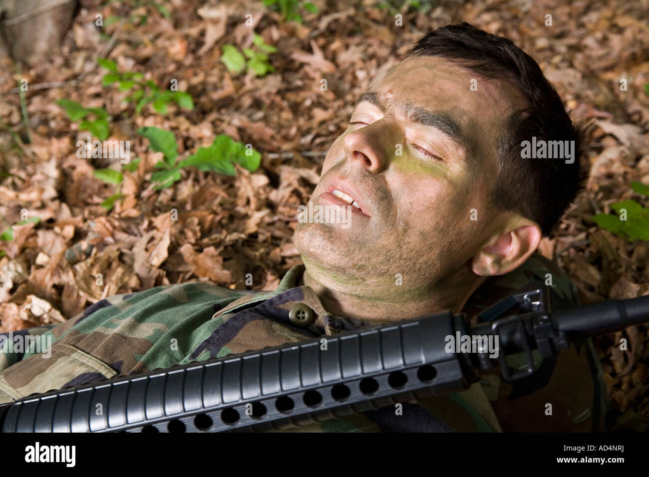 Toter Soldat Stockfoto