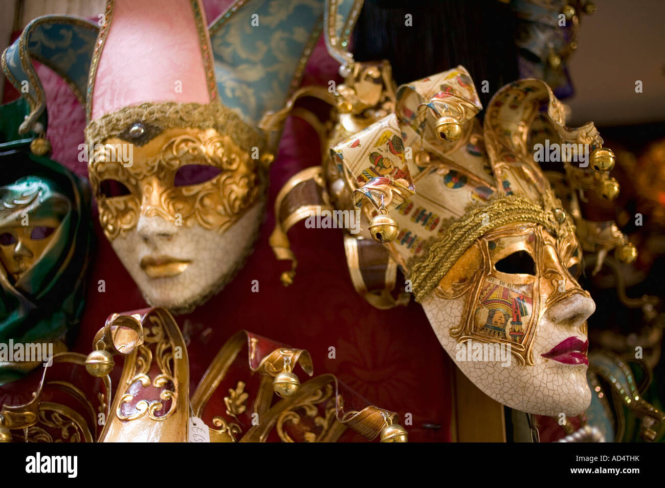 Karnevalsmasken in Venedig Stockfoto