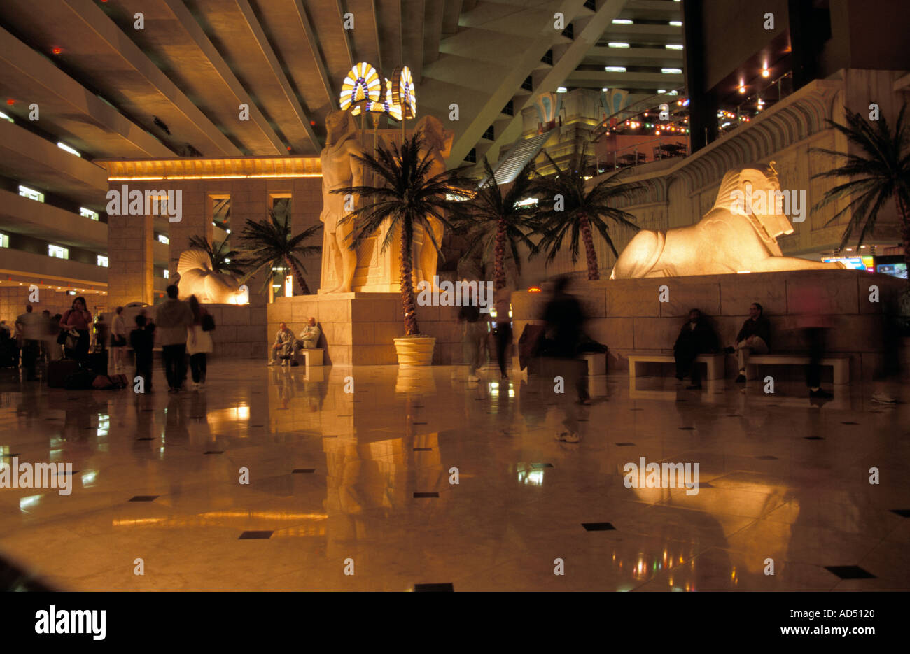 Las Vegas Nevada USA Luxor Hotel Interior Stockfoto