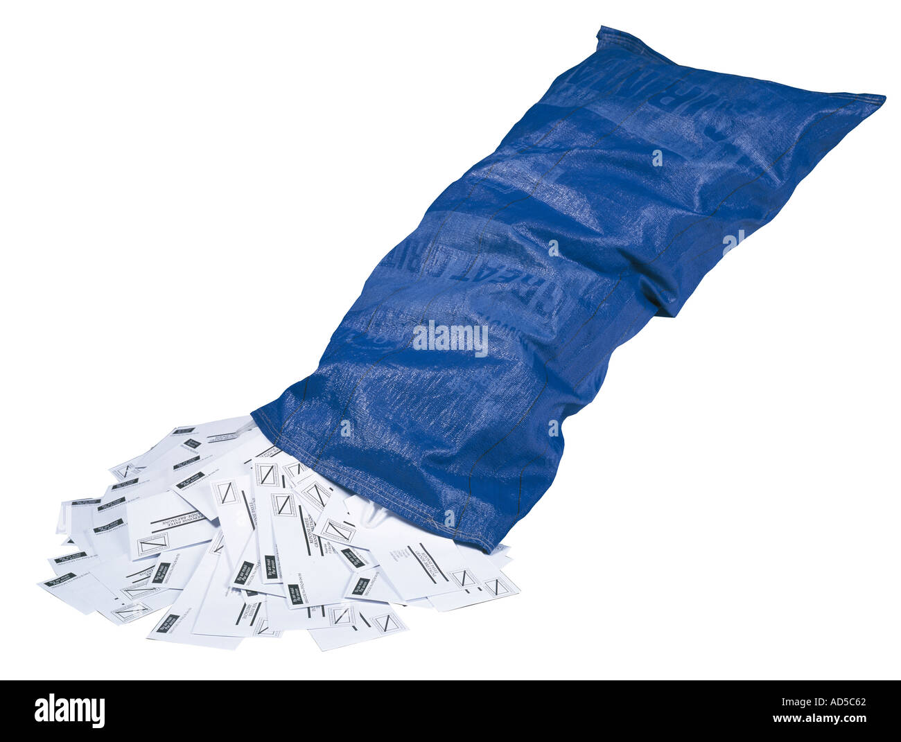 E-Mail Post Post Tasche viele Briefe aus Stockfoto