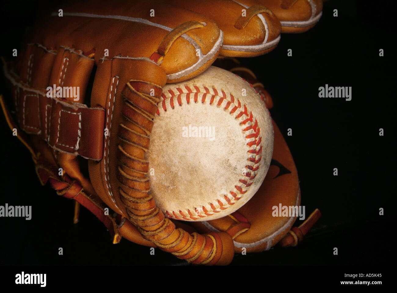 Baseball Baseball Handschuh Stockfoto