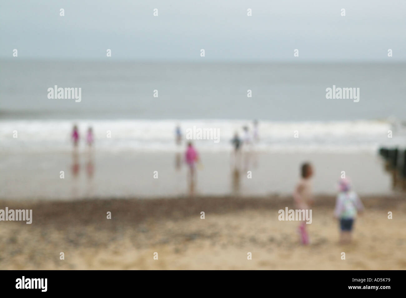 Konzept der Sommerurlaub am Strand in den Sommerferien Stockfoto
