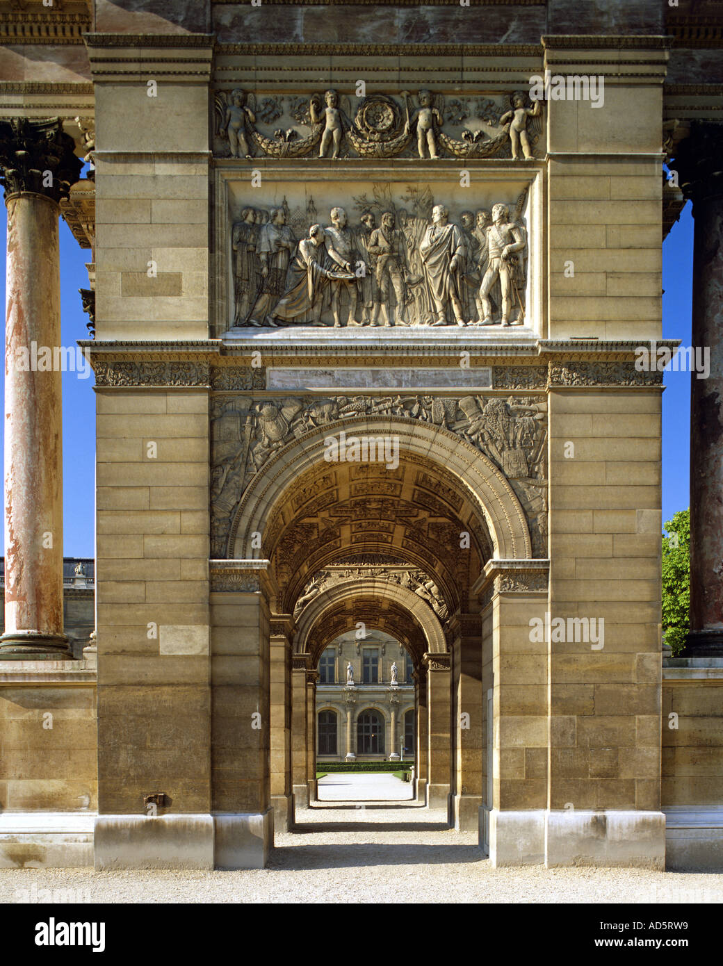 FR - PARIS: Arc de Triomphe du Carrousel Stockfoto