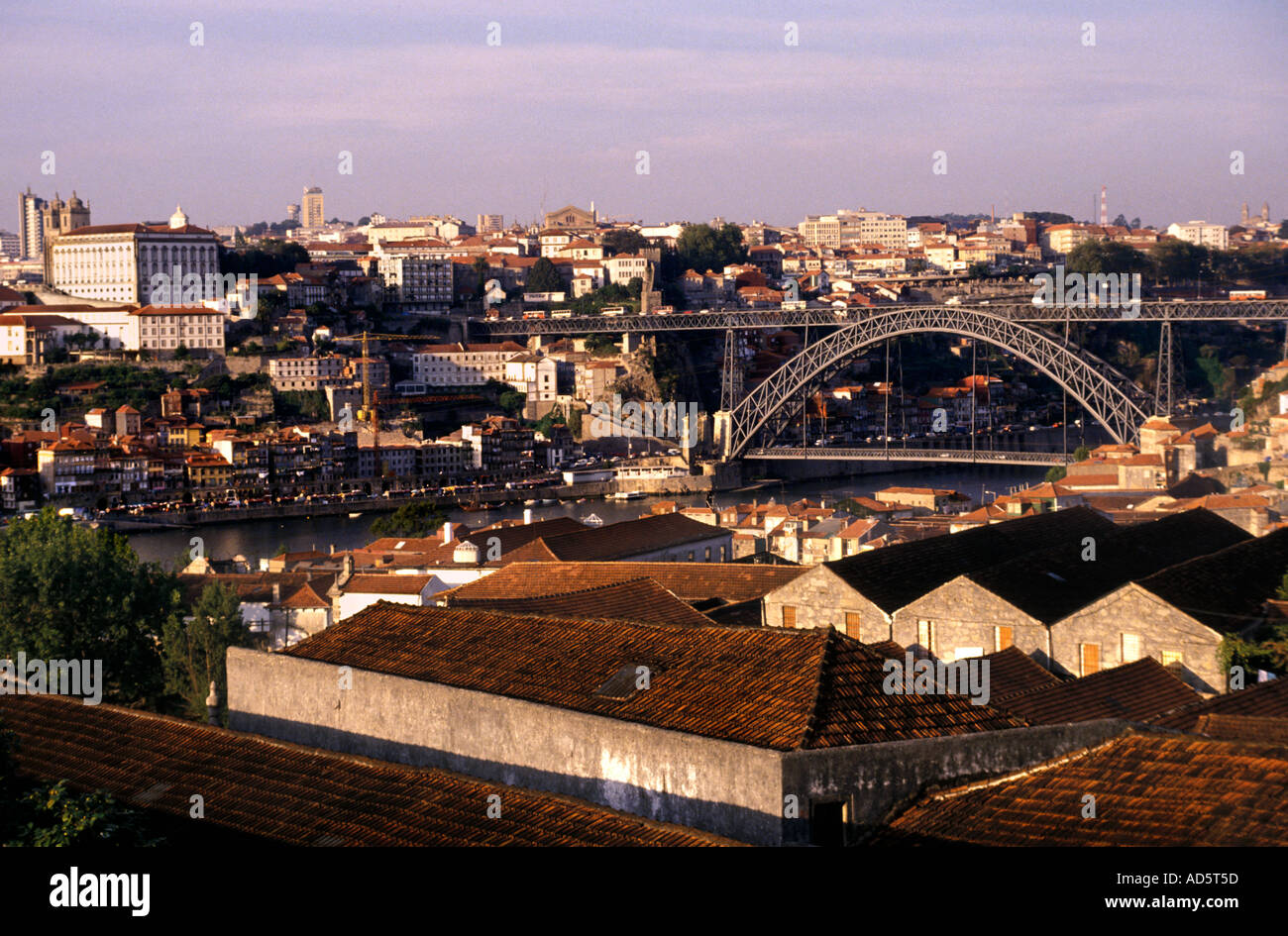 Portugal Douro Tal Portwein Brücke Vila Nova De Gaia Stockfoto