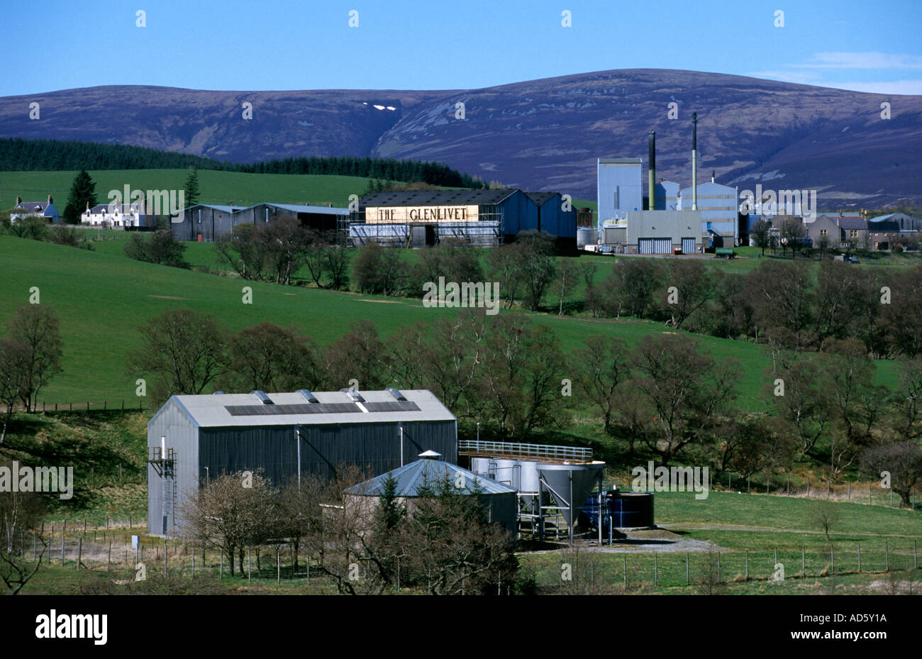 Schottland Whisky Brennerei Glenlivet Whisky Stockfoto