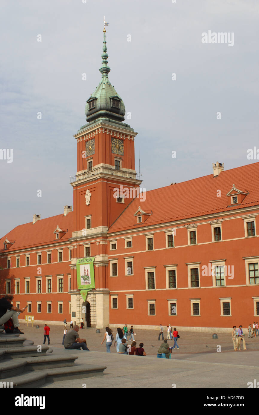 Warschau Polen den königlichen Palast auf dem Altstädter Ring in Warschau Polen Stockfoto