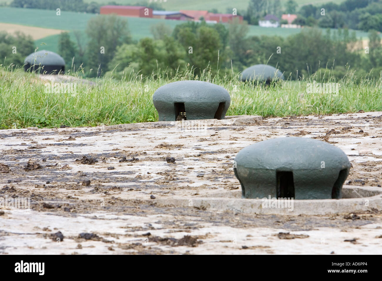 Fort Schoenenbourg Bunkeranlage an der Maginot-Linie Ouvrage Schoenenbourg Elsass Frankreich Mai 2006 Stockfoto