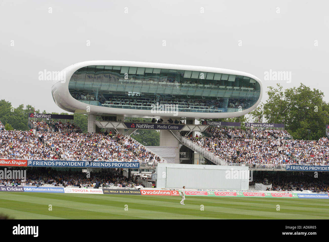 MCC Herrn s Cricket ground London Natwest Medienzentrum Stockfoto