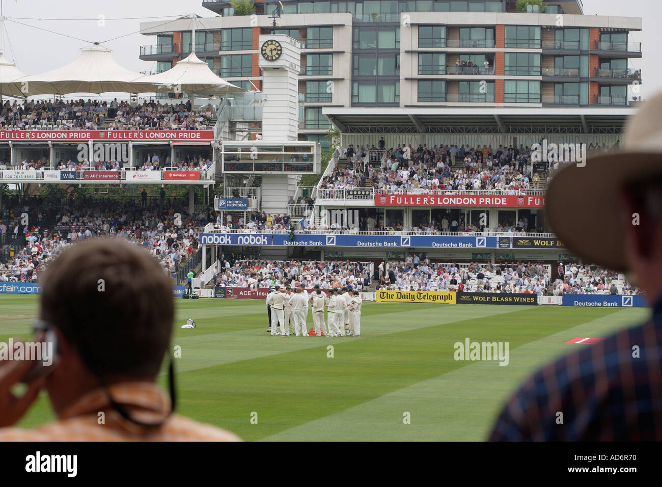 MCC Herrn Cricket ground Londoner Team Pause Stockfoto